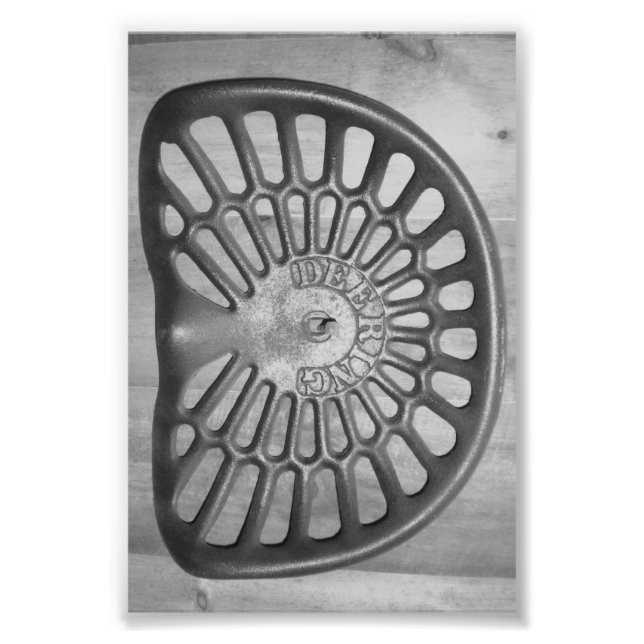 Foto Letra alfabética D9 negra y blanca 4x6 (Frente)