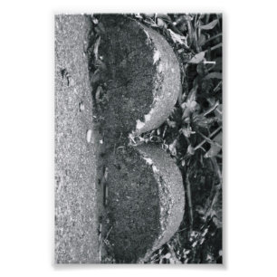 Foto Letra alfabética fotografía B3 blanco y negro 4x6