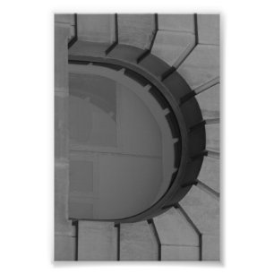 Foto Letra alfabética fotografía D7 blanco y negro 4x6