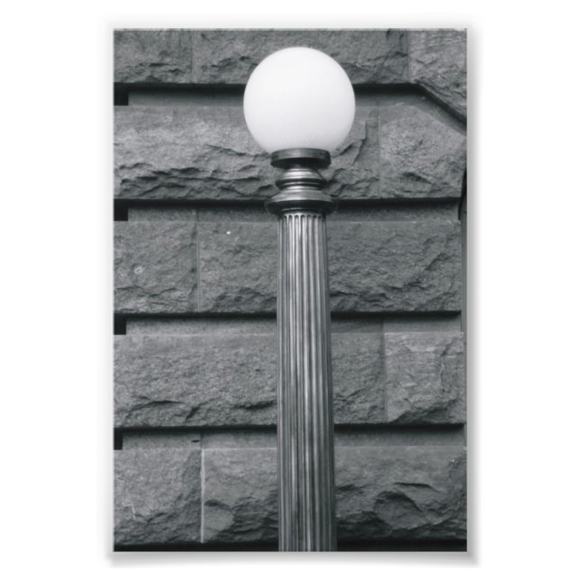 Foto Letra alfabética fotografía I2 blanco y negro 4x6 (Frente)