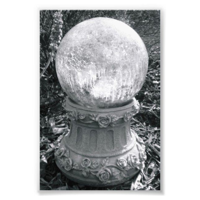 Foto Letra alfabética fotografía I8 blanco y negro 4x6 (Frente)