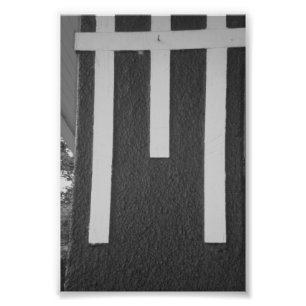 Foto Letra alfabética fotografía M2 blanco y negro 4x6
