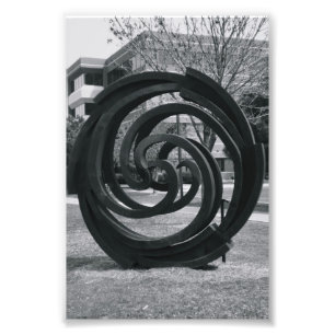 Foto Letra alfabética fotografía O7 blanco y negro 4x6