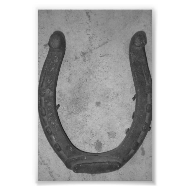 Foto Letra alfabética fotografía U4 negro y blanco 4x6 (Frente)