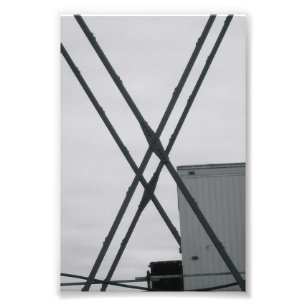 Foto Letra alfabética fotografía X2 blanco y negro 4x6