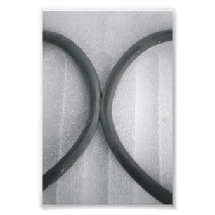 Foto Letra alfabética fotografía X4 blanco y negro 4x6