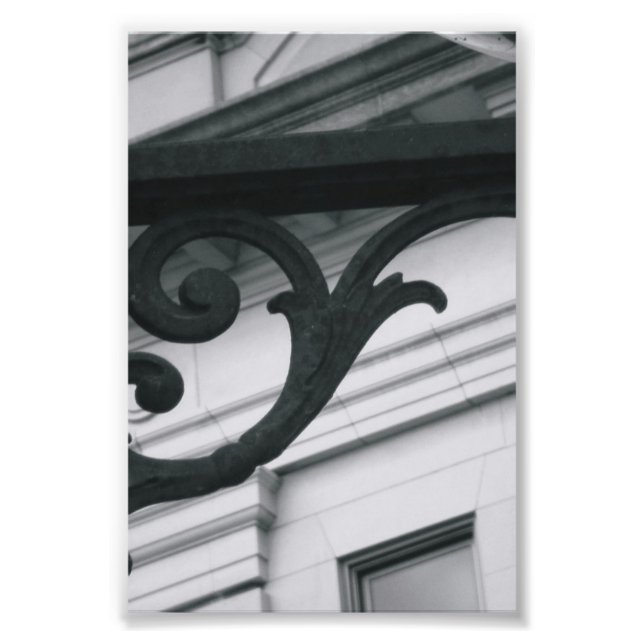 Foto Letra alfabética fotografía Y2 blanco y negro 4x6 (Frente)