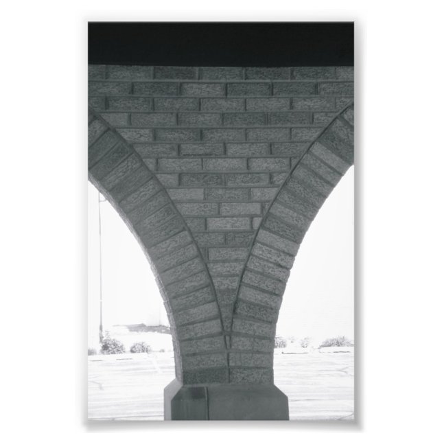 Foto Letra alfabética fotográfica V1 blanco y negro 4x6 (Frente)