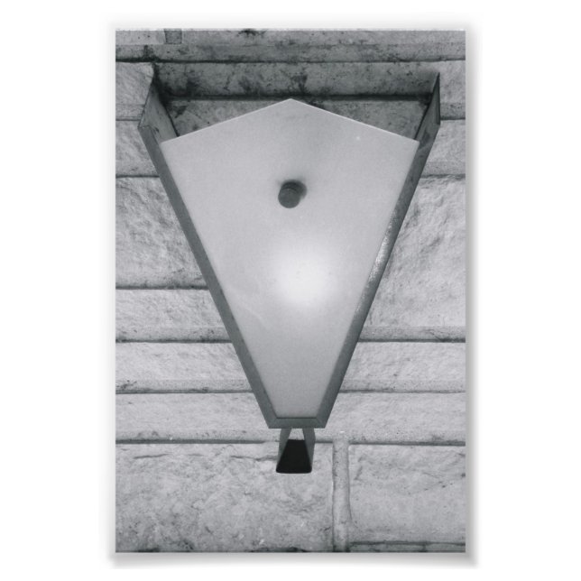 Foto Letra alfabética fotográfica V2 blanco y negro 4x6 (Frente)