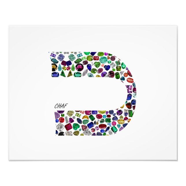 Foto Letra 'CHAF' (Frente)