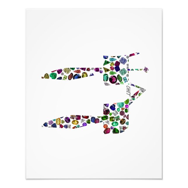 Foto Letra hebrea 'CHET' (Frente)