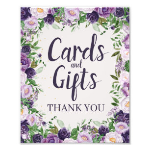 Foto Letrero de Tarjetas Florales y Regalos Peonías Púr