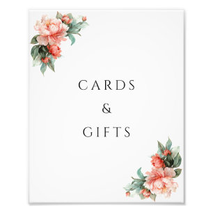 Foto Letrero de Tarjetas y Regalos de Coral de Peonía R