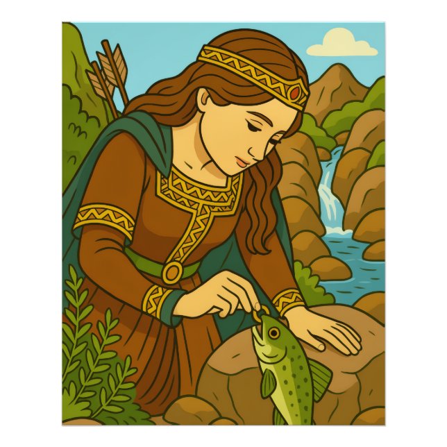 Foto Leyenda de Mathilde y la trucha de Orval, Bélgica (Frente)