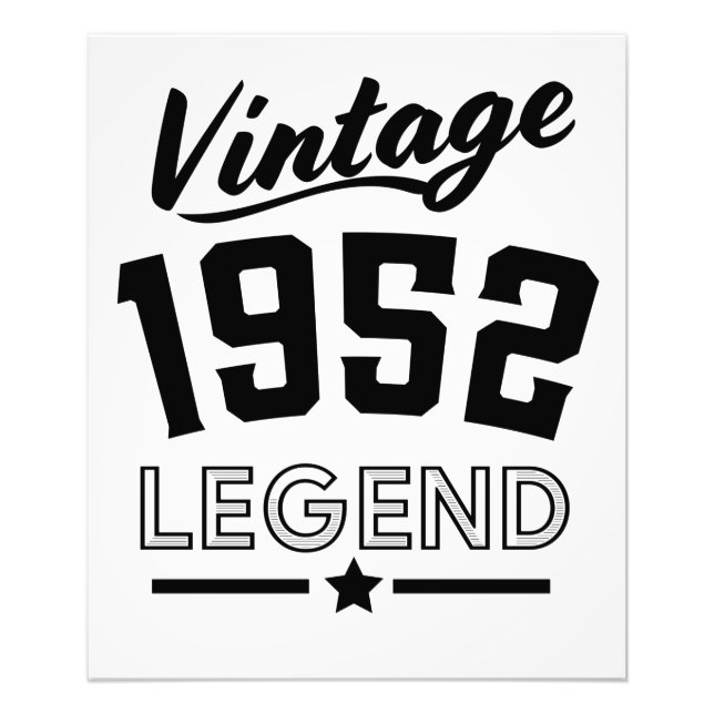 Foto Leyenda vintage de 1952 (Frente)