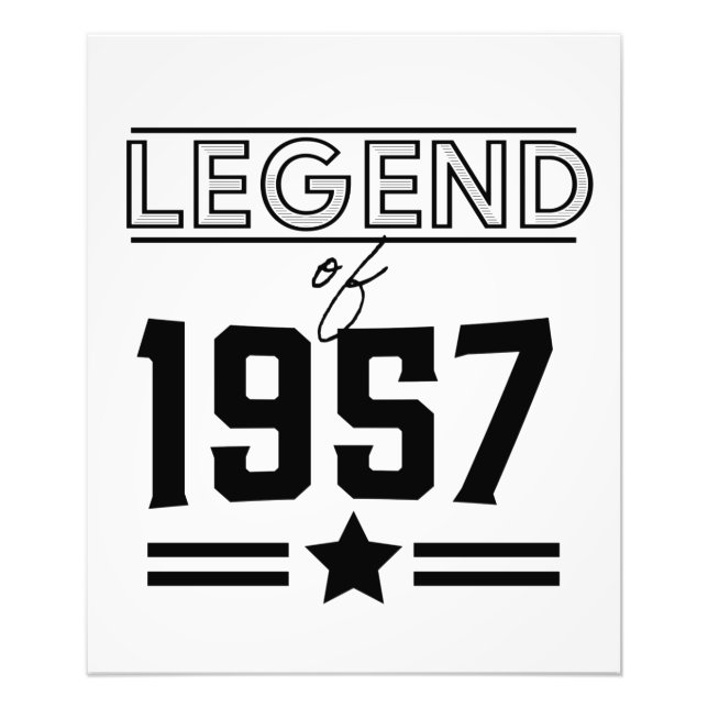 Foto Leyenda Vintage de 1957 (Frente)