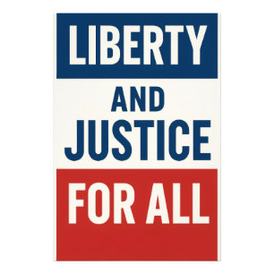 Foto Libertad y Justicia Para Todos – Negrita Minimalis
