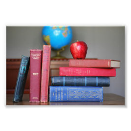 Foto Libros de época y Apple para el profesor