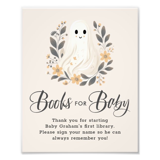 Foto Libros de Otoño de Fantasmas Lindos para Señal de  (Frente)