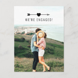 Foto ligera | Invitación de compromiso | Tarjeta p