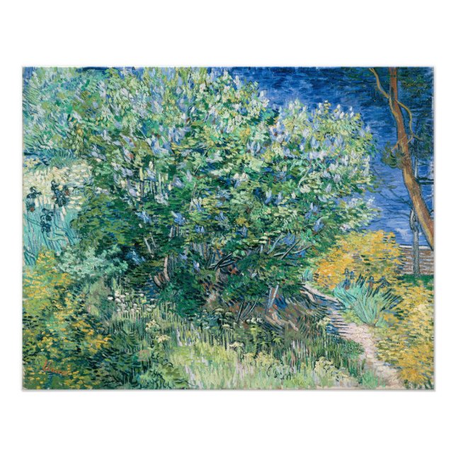 Foto Lilac Bush (Lilacs) de Vincent Van Gogh (Frente)