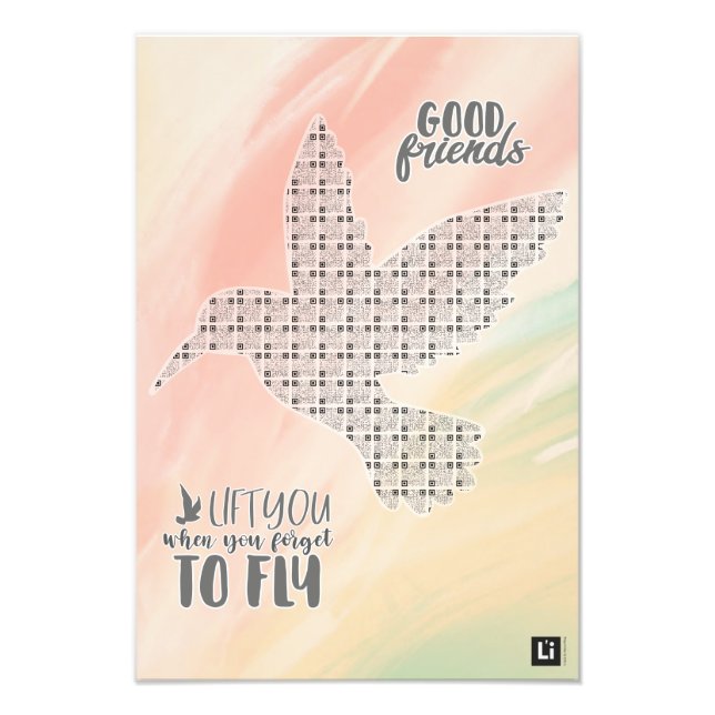 Foto Lil'Inspirations #17 - Good friends lift you... (Frente)