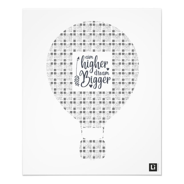 Foto Lil'Inspirations #1 - Aim higher, dream bigger (Frente)