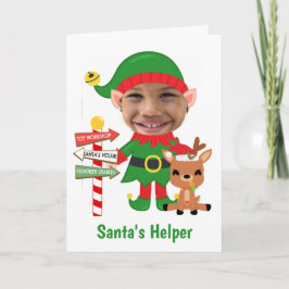 Foto linda ayudante de Santa Navidad