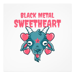 Foto lindo baphomet de cabeza de cabra