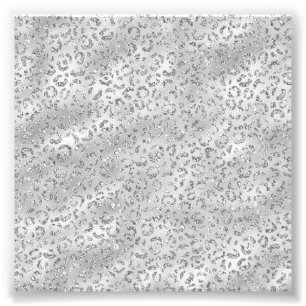 Foto Lindo estampado de piel de leopardo guepardo plate