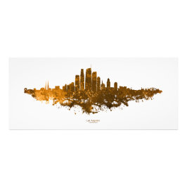 Foto Línea aérea de Los Ángeles City Skyline - Naranja