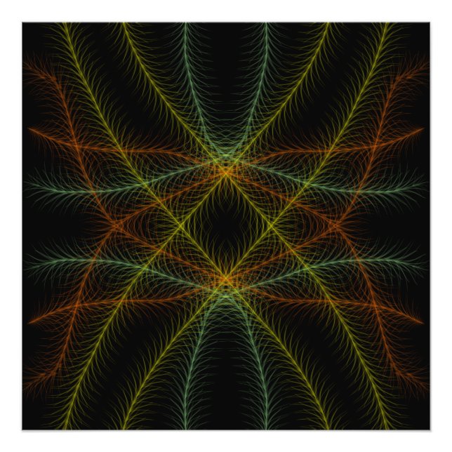 Foto Líneas de color abstractas en negro (Frente)