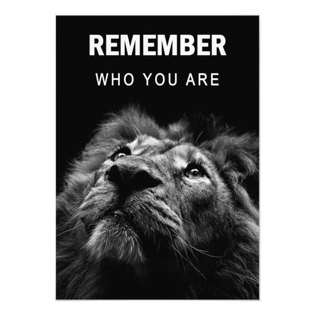 Foto Lion Remember Who You Are (Frente)