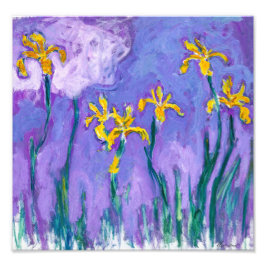 Foto Lirios amarillos con nube rosa | Claude Monet |