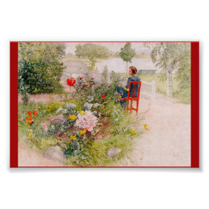 Foto Lisbeth en el jardín de flores