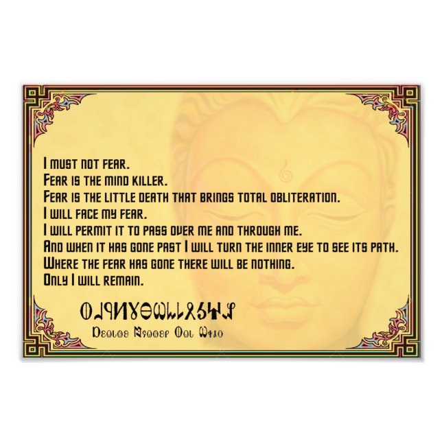 Foto Litany contra el miedo con Fremen (Frente)