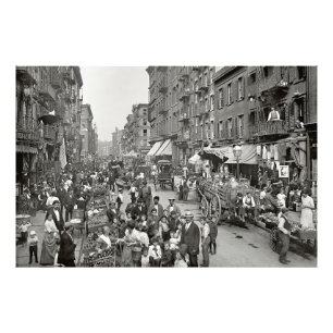 Foto Little Italy - Mulberry Street - New York 1900