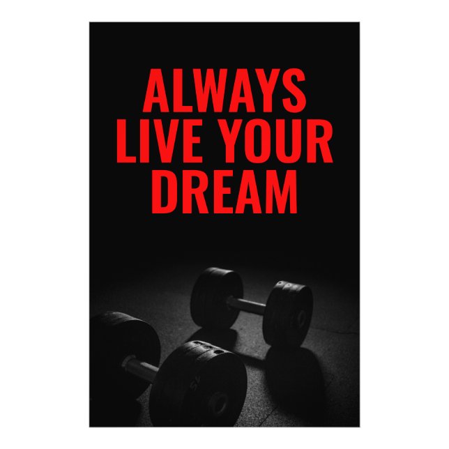 Foto Live Your Dream Bodybuilding Training Fitness (Frente)