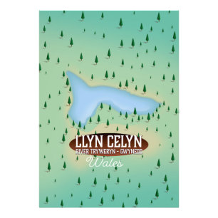 Foto Llyn Celyn River Tryweryn en Gwynedd, Gales