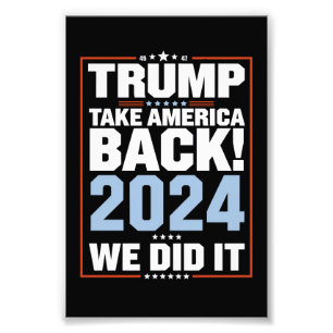 Foto Lo hicimos Trump, presidente de la bandera de Esta