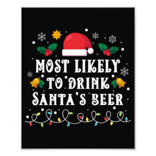 Foto Lo más probable es que beba la cerveza de Santa Cl