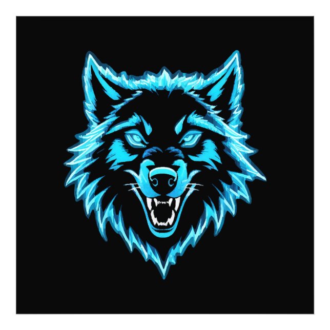 Foto Lobo de neón (Frente)