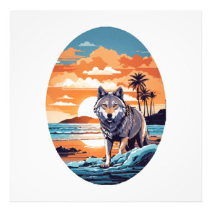 Foto Lobo en la playa