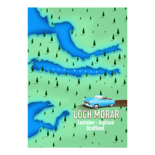 Foto Loch Morar Lochaber Highland Escocia mapa