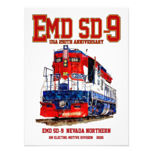 Foto Locomotora EMD SD-9 USA 250 Aniversario Heritage