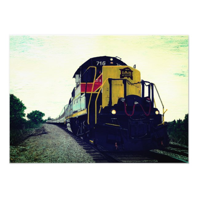 Foto Locomotora en vía (Frente)