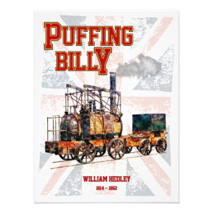 Foto Locomotora inglesa del tren de vapor Puffing Billy