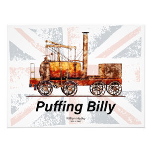 Foto Locomotora inglesa del tren de vapor Puffing Billy