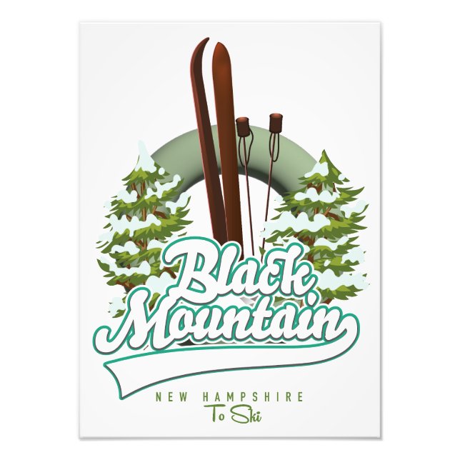 Foto Logo de Black Mountain New Hampshire Ski. (Frente)