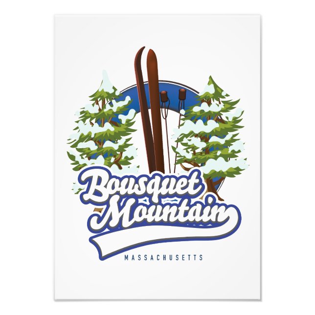 Foto Logo de Bousquet Mountain Massachusetts Ski (Frente)